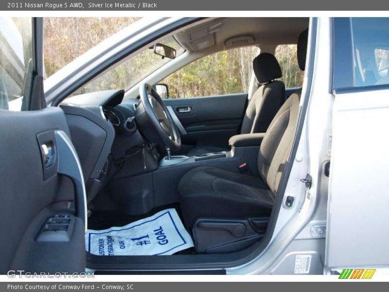 Silver Ice Metallic / Black 2011 Nissan Rogue S AWD