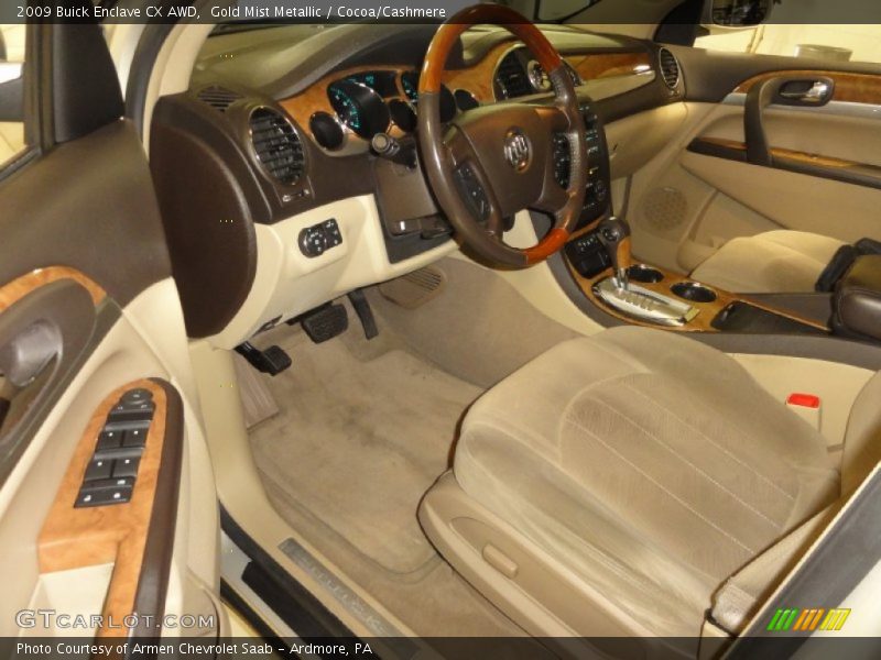Cocoa/Cashmere Interior - 2009 Enclave CX AWD 