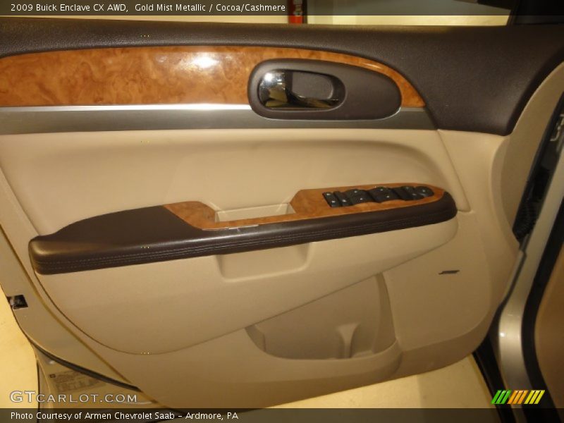 Gold Mist Metallic / Cocoa/Cashmere 2009 Buick Enclave CX AWD