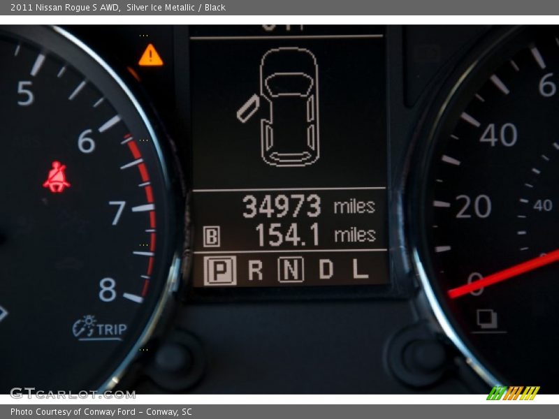 Silver Ice Metallic / Black 2011 Nissan Rogue S AWD