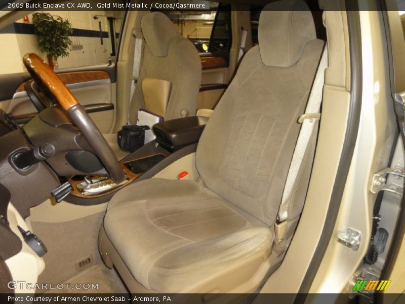 Front Seat of 2009 Enclave CX AWD