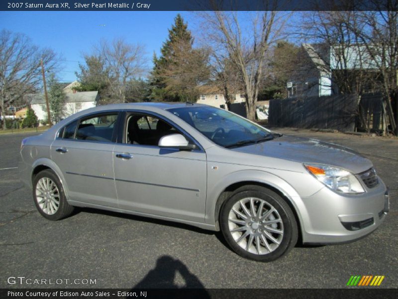 Silver Pearl Metallic / Gray 2007 Saturn Aura XR