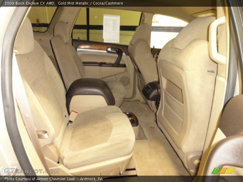 Rear Seat of 2009 Enclave CX AWD