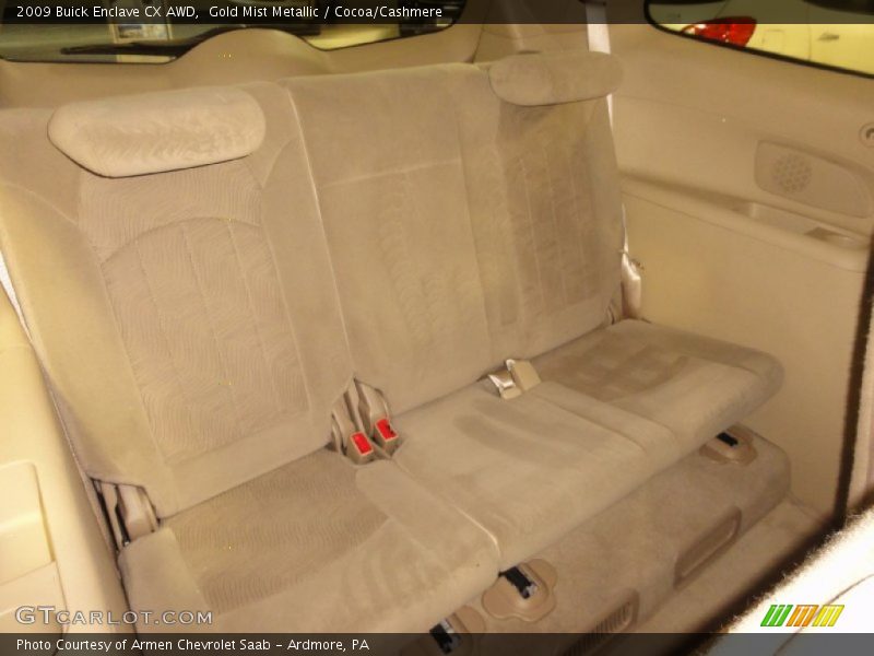 Rear Seat of 2009 Enclave CX AWD