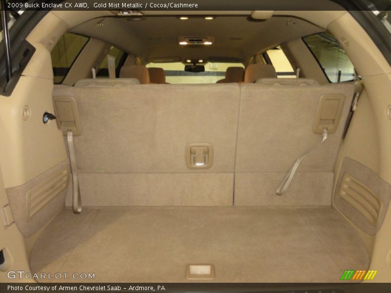  2009 Enclave CX AWD Trunk