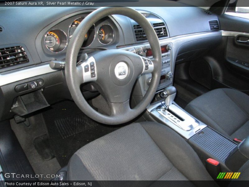Silver Pearl Metallic / Gray 2007 Saturn Aura XR