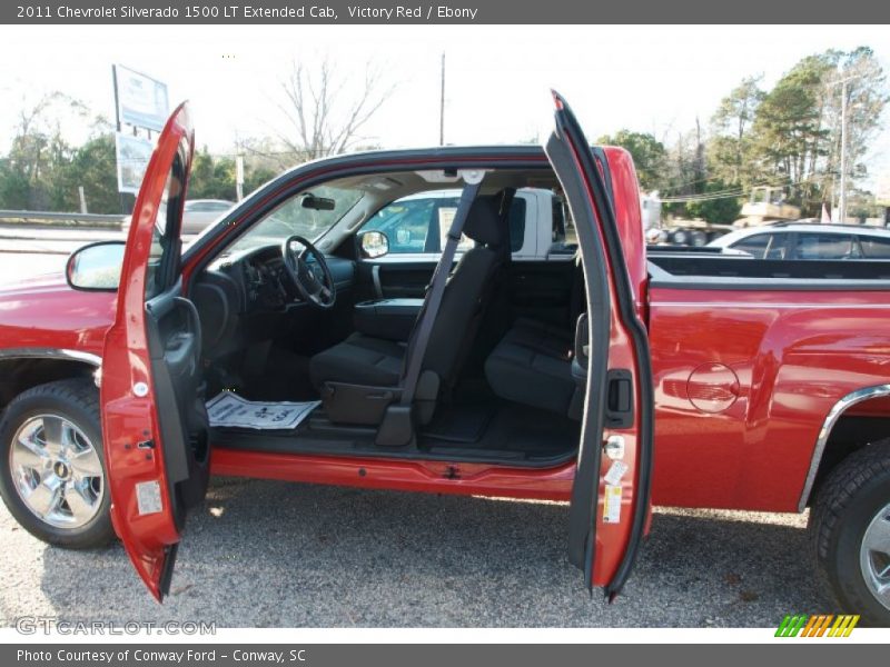 Victory Red / Ebony 2011 Chevrolet Silverado 1500 LT Extended Cab