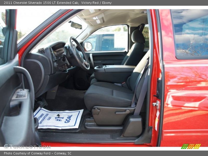 Victory Red / Ebony 2011 Chevrolet Silverado 1500 LT Extended Cab