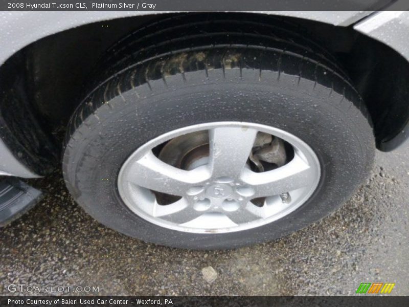Platinum Silver / Gray 2008 Hyundai Tucson GLS