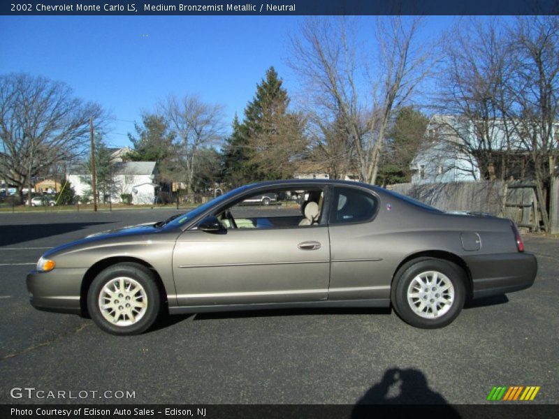  2002 Monte Carlo LS Medium Bronzemist Metallic