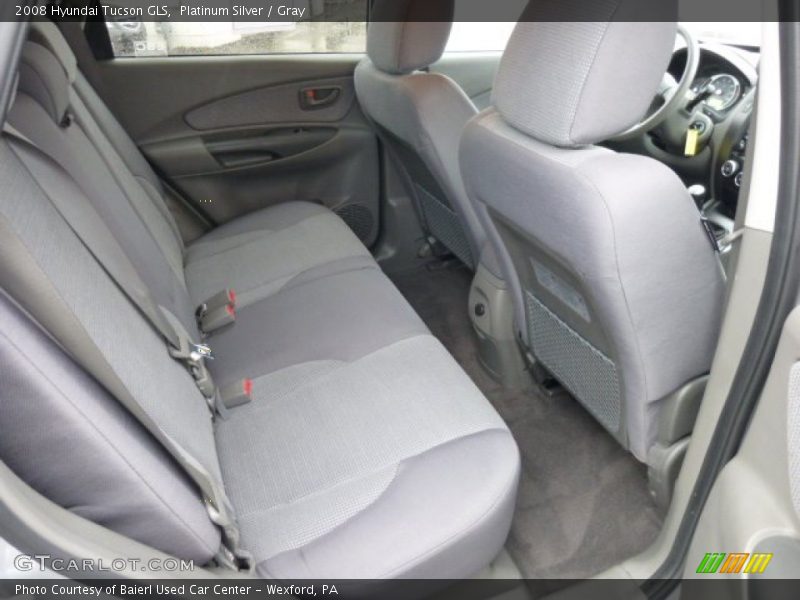 Platinum Silver / Gray 2008 Hyundai Tucson GLS