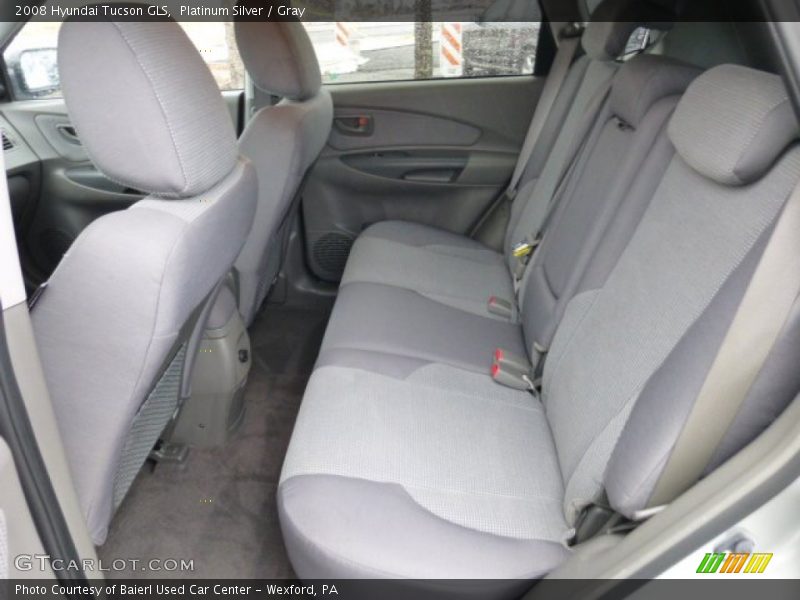 Platinum Silver / Gray 2008 Hyundai Tucson GLS