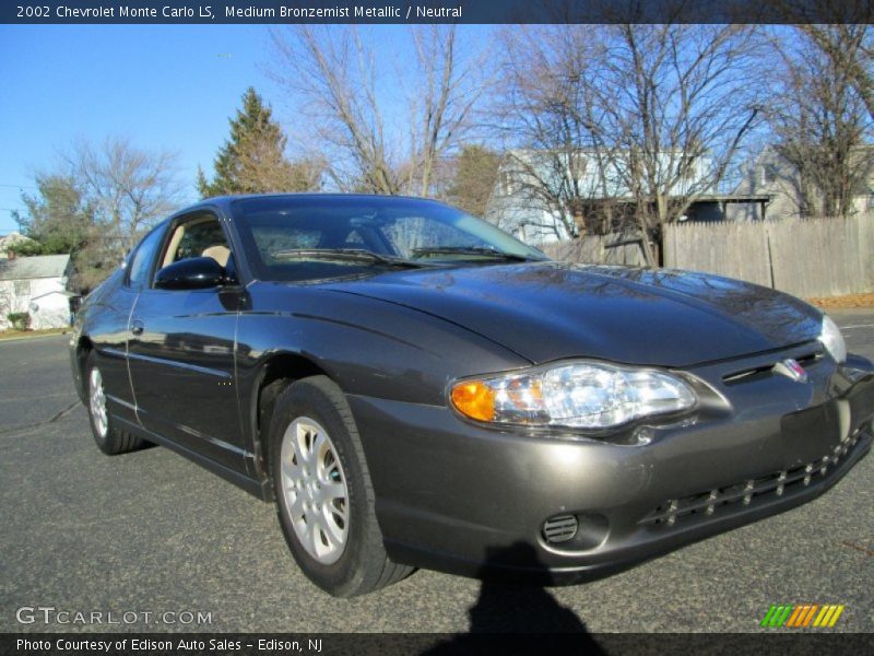 Medium Bronzemist Metallic / Neutral 2002 Chevrolet Monte Carlo LS