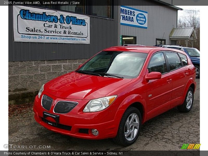Lava Red Metallic / Slate 2005 Pontiac Vibe AWD