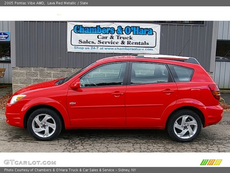Lava Red Metallic / Slate 2005 Pontiac Vibe AWD