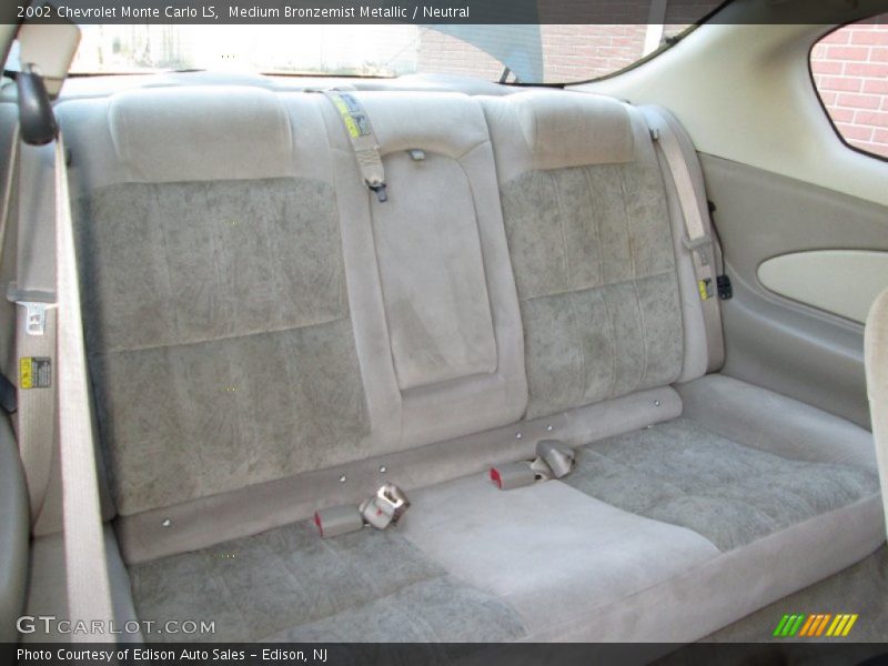 Rear Seat of 2002 Monte Carlo LS