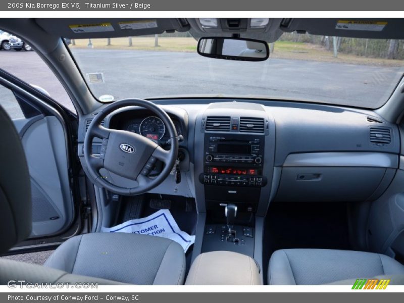 Titanium Silver / Beige 2009 Kia Borrego EX V6