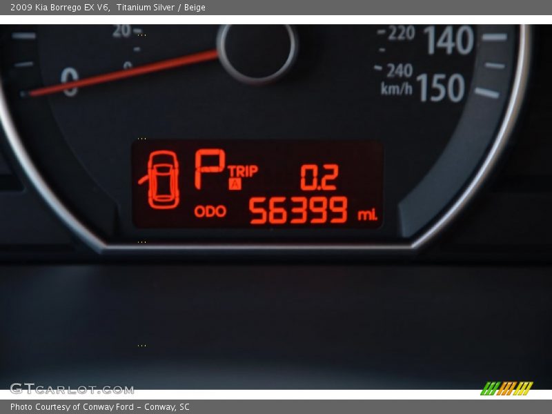 Titanium Silver / Beige 2009 Kia Borrego EX V6