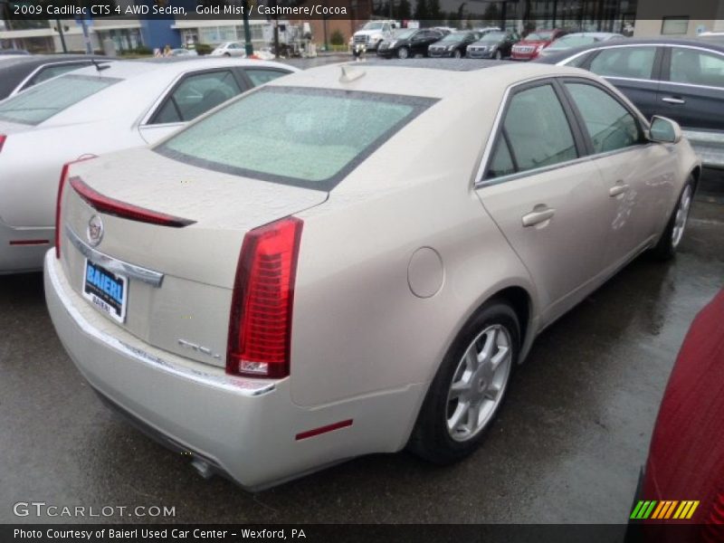 Gold Mist / Cashmere/Cocoa 2009 Cadillac CTS 4 AWD Sedan