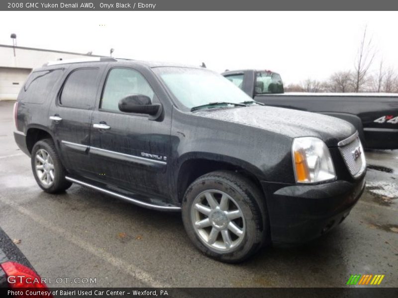 Onyx Black / Ebony 2008 GMC Yukon Denali AWD