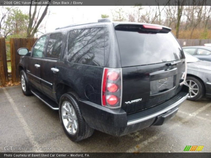 Onyx Black / Ebony 2008 GMC Yukon Denali AWD