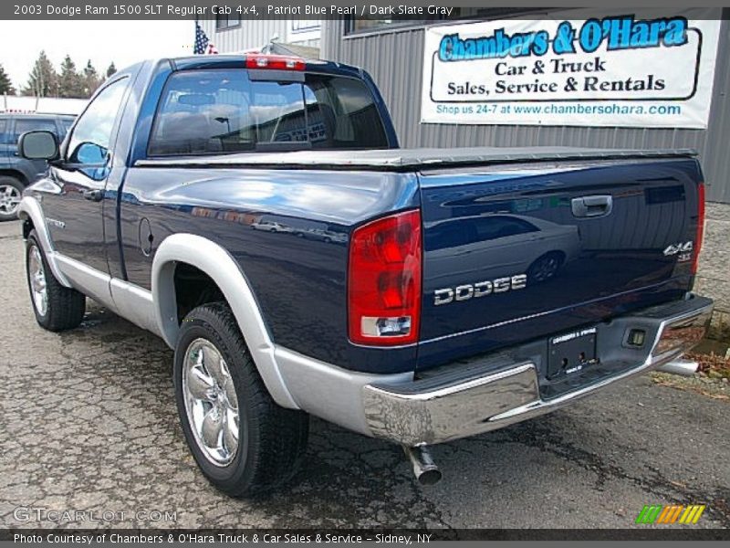 Patriot Blue Pearl / Dark Slate Gray 2003 Dodge Ram 1500 SLT Regular Cab 4x4