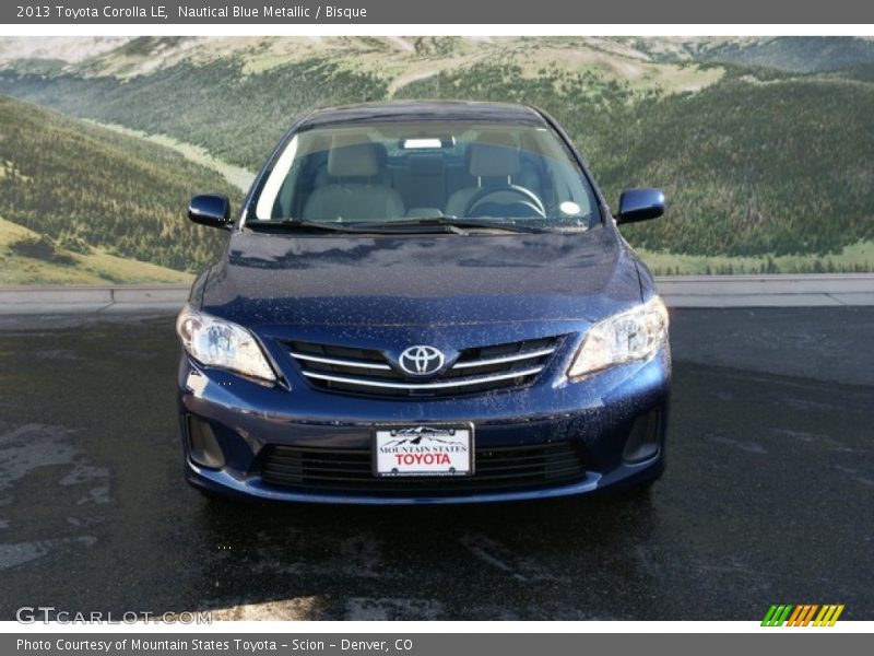 Nautical Blue Metallic / Bisque 2013 Toyota Corolla LE