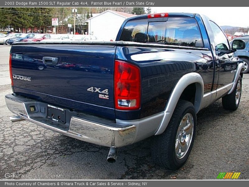 Patriot Blue Pearl / Dark Slate Gray 2003 Dodge Ram 1500 SLT Regular Cab 4x4