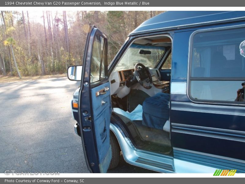 Indigo Blue Metallic / Blue 1994 Chevrolet Chevy Van G20 Passenger Conversion