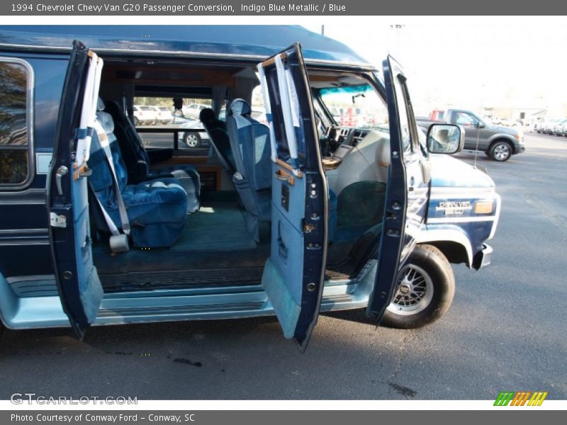 Indigo Blue Metallic / Blue 1994 Chevrolet Chevy Van G20 Passenger Conversion