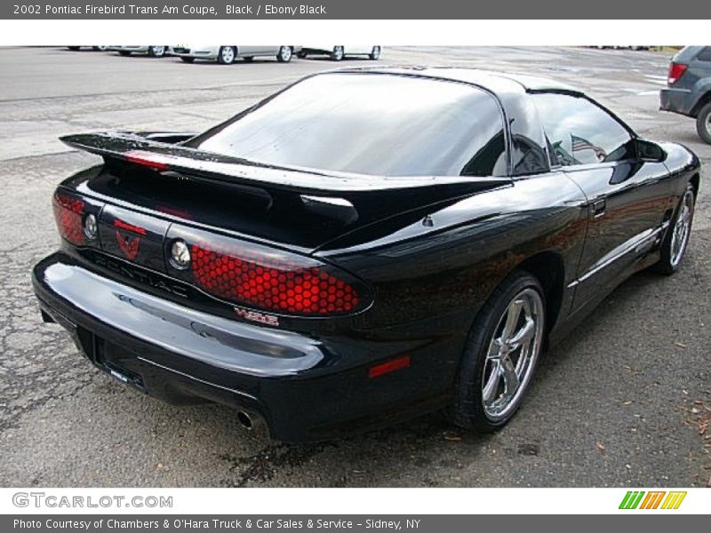 Black / Ebony Black 2002 Pontiac Firebird Trans Am Coupe