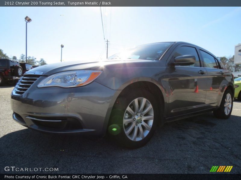 Tungsten Metallic / Black 2012 Chrysler 200 Touring Sedan