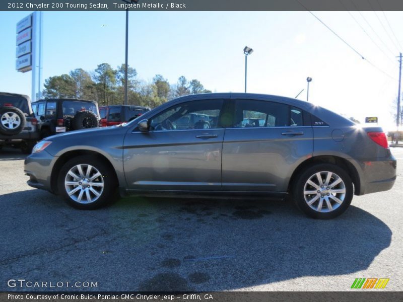 Tungsten Metallic / Black 2012 Chrysler 200 Touring Sedan