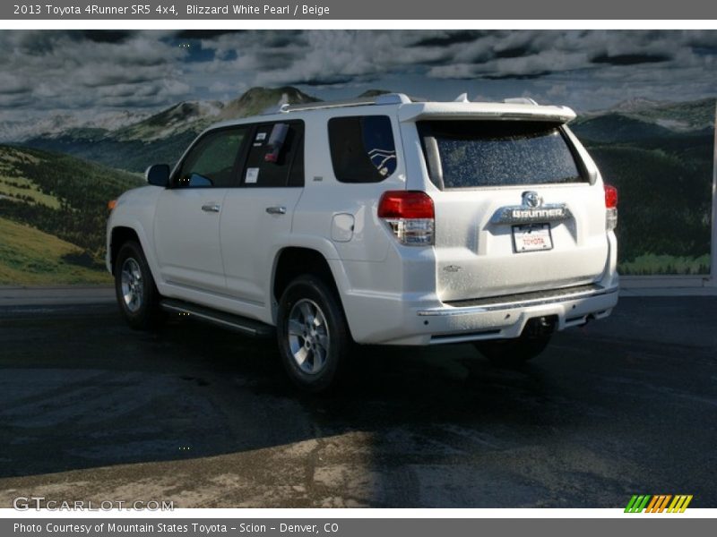 Blizzard White Pearl / Beige 2013 Toyota 4Runner SR5 4x4