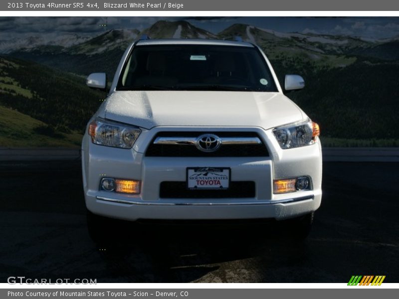 Blizzard White Pearl / Beige 2013 Toyota 4Runner SR5 4x4
