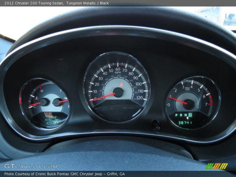 Tungsten Metallic / Black 2012 Chrysler 200 Touring Sedan