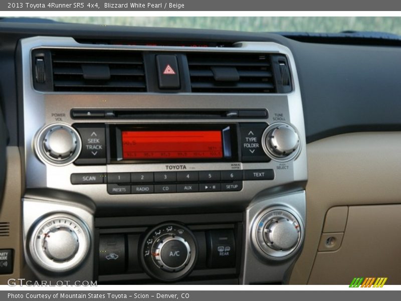 Blizzard White Pearl / Beige 2013 Toyota 4Runner SR5 4x4