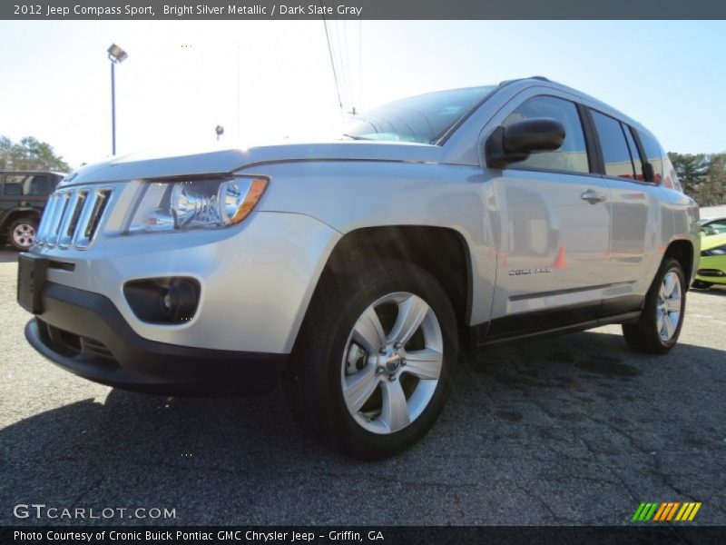 Bright Silver Metallic / Dark Slate Gray 2012 Jeep Compass Sport