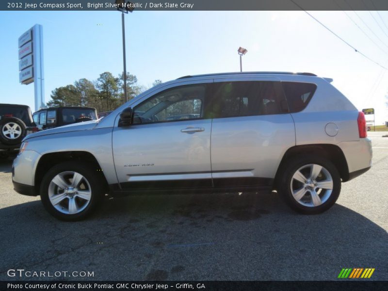 Bright Silver Metallic / Dark Slate Gray 2012 Jeep Compass Sport