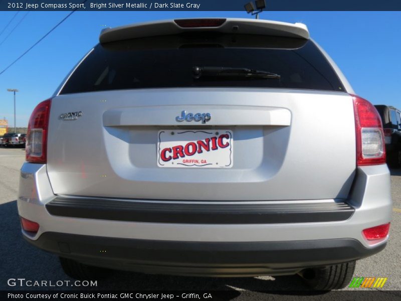 Bright Silver Metallic / Dark Slate Gray 2012 Jeep Compass Sport