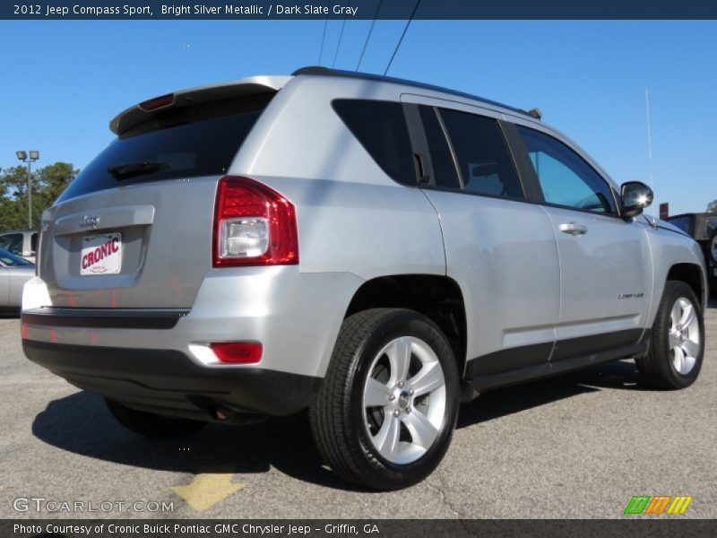 Bright Silver Metallic / Dark Slate Gray 2012 Jeep Compass Sport