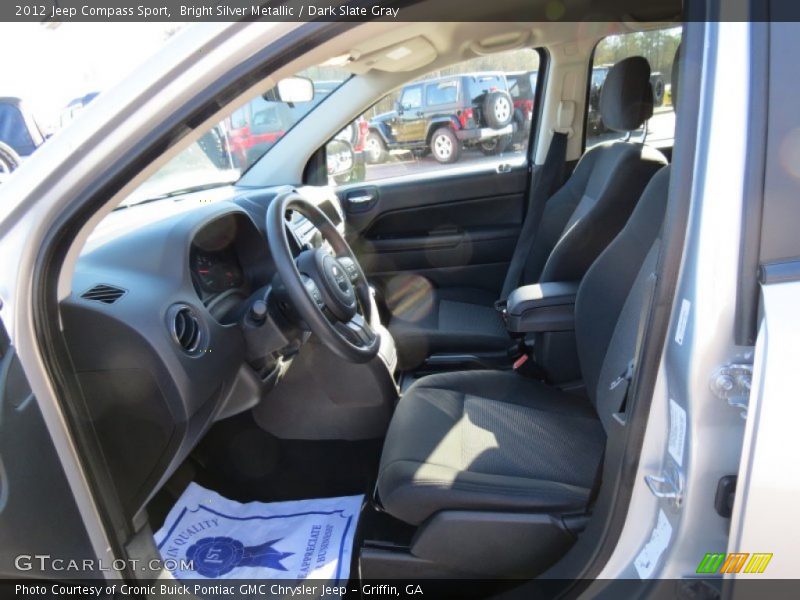 Bright Silver Metallic / Dark Slate Gray 2012 Jeep Compass Sport