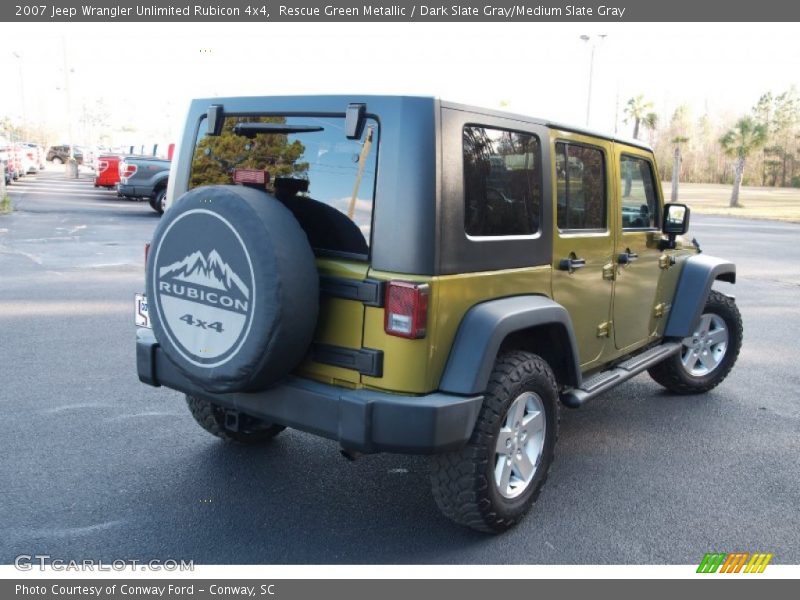 Rescue Green Metallic / Dark Slate Gray/Medium Slate Gray 2007 Jeep Wrangler Unlimited Rubicon 4x4