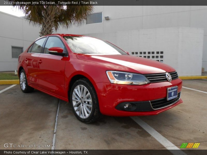Tornado Red / Titan Black 2013 Volkswagen Jetta TDI Sedan