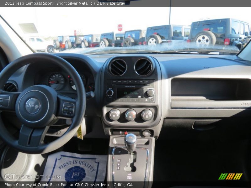 Bright Silver Metallic / Dark Slate Gray 2012 Jeep Compass Sport