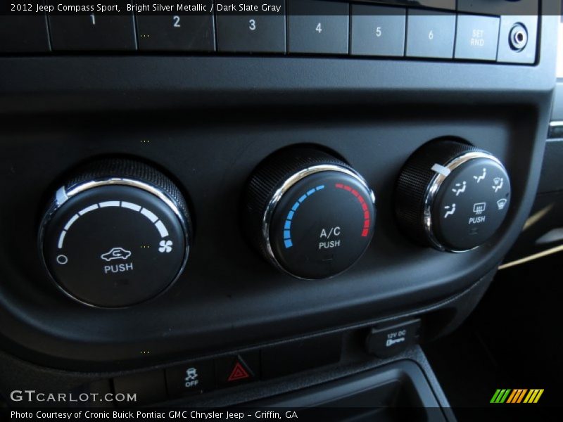 Bright Silver Metallic / Dark Slate Gray 2012 Jeep Compass Sport