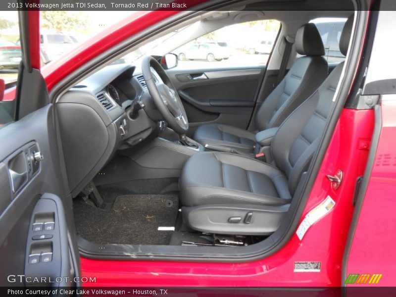Tornado Red / Titan Black 2013 Volkswagen Jetta TDI Sedan