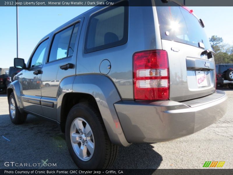 Mineral Gray Metallic / Dark Slate Gray 2012 Jeep Liberty Sport