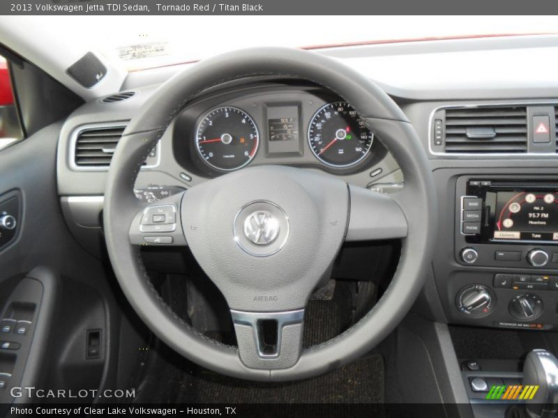 Tornado Red / Titan Black 2013 Volkswagen Jetta TDI Sedan