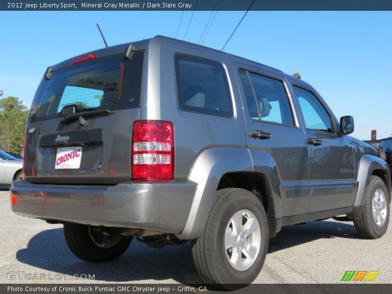 Mineral Gray Metallic / Dark Slate Gray 2012 Jeep Liberty Sport